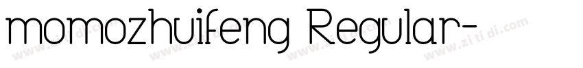 momozhuifeng Regular字体转换